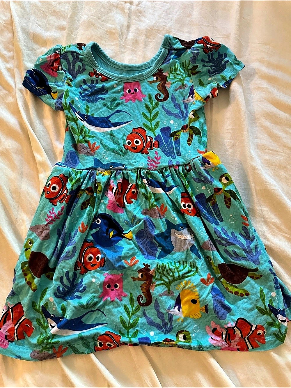 Little Sleepies Disney Finding Nemo Play Collection Dress Size 2T